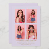 CLASSY CHIQUE FOTOCOLLAGE AFSTUDEREN AANKONDIGING (Voorkant / Achterkant)