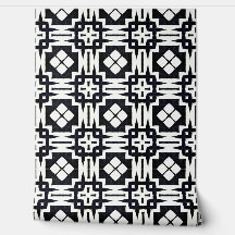 Classy chique zwart-wit geometrische deco modern