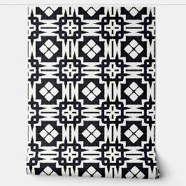 Classy chique zwart-wit geometrische deco modern behang
