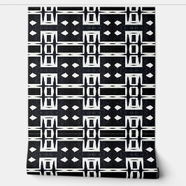 Classy chique zwart-wit geometrische deco modern behang