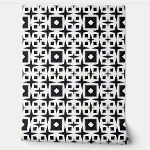 Classy chique zwart-wit geometrische deco modern