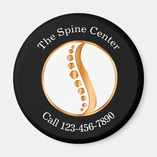 Classy Chiropractor Spine Business Magnets Magneet (Voorkant)