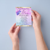 Classy Cleaning Service House houdt roze glitter Flyer (Hand)