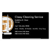 Classy Cleaning Service Magnetisch Visitekaartje (Voorkant)