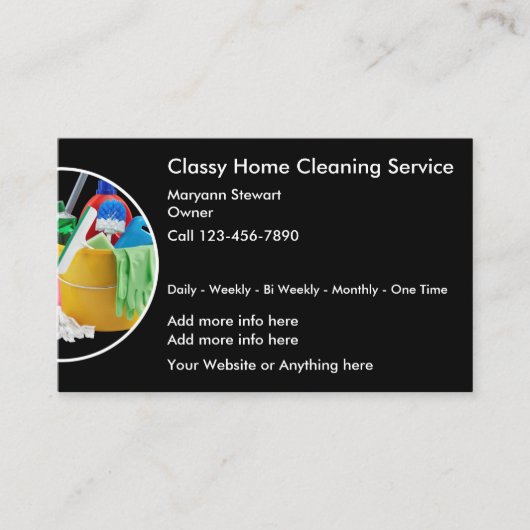 Classy Cleaning Service Moderne Visitekaartjes (Voorkant)