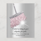 Classy Cleaning Services House Grijze roze F Flyer (Achterkant)