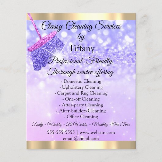 Classy Cleaning Services House Houeping Elegant Flyer (Voorkant)