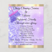 Classy Cleaning Services House Keeping Paars Flyer (Voorkant)