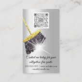 Classy Cleaning Services House QRCode Gold Visitekaartje (Achterkant)