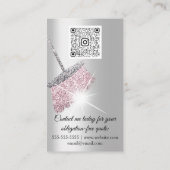 Classy Cleaning Services House QRCode Roos Visitekaartje (Achterkant)