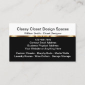 Classy Closet Design Visitekaartjes (Voorkant)
