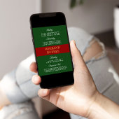 Classy Cocktail Groen & Rood Bach & Boujee Weekend Kaart