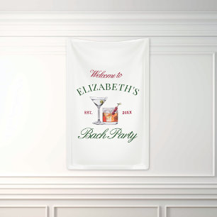 Classy Cocktails Green & Red Girl's Club Banner