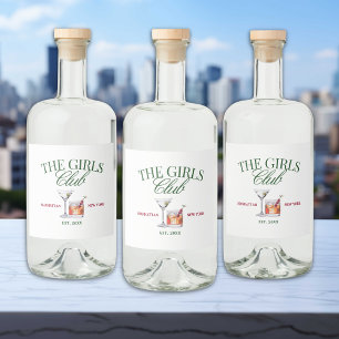 Classy Cocktails Green & Red Girl's Club Likeurfles Etiket