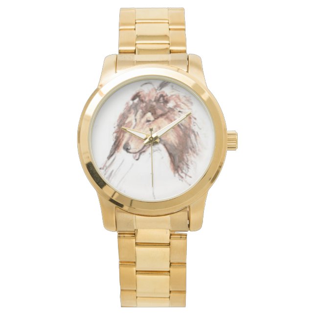 Classy Collie Watch van Hevener Horloge (Voorkant)