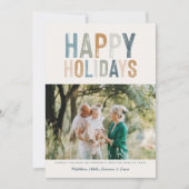 Classy Colorful-foto modern prettige feestdagen (Voorkant)