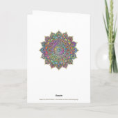 Classy Colorful Mandala India Style 1 Kaart (Achterkant)
