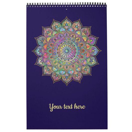 Classy Colorful Mandala India Style 1 Kalender (Hoes)