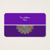 Classy Colorful Mandala India Style 1 Visitekaartje (Achterkant)