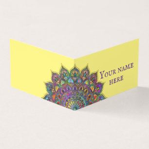 Classy Colorful Mandala India Style 1 Visitekaartjes