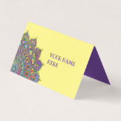 Classy Colorful Mandala India Style 1 Visitekaartjes (Voorkant)