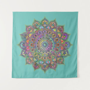 Classy Colorful Mandala India Style 1 Wandkleed