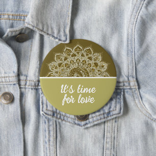 Classy Colorful Mandala India Style 4 Ronde Button 4,0 Cm