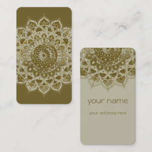 Classy Colorful Mandala India Style 4 Visitekaartje