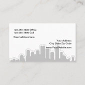 Classy constructie marmeren achtergrond visitekaartje (Achterkant)