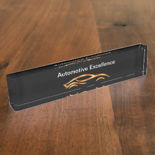 Classy Cool Automotive Desk Name Plaques Naambordje