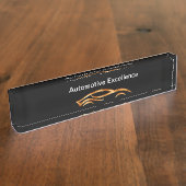 Classy Cool Automotive Desk Nom Plaques (Taille)