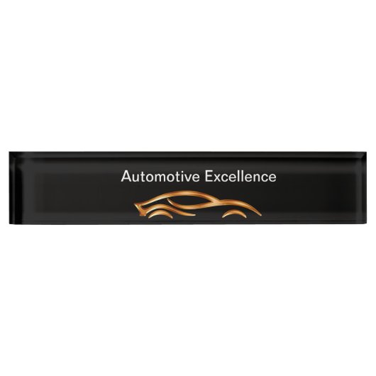 Classy Cool Automotive Desk Nom Plaques (Devant)