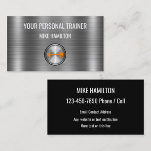 Classy Cool Personal Trainer Theme Visitekaartje