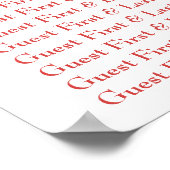 Classy Coral en White Poster (Hoek)