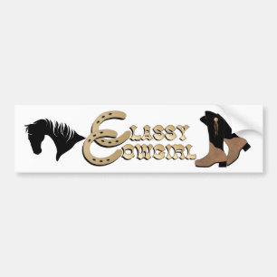 Classy Cowgirl BUMPERSTICKER