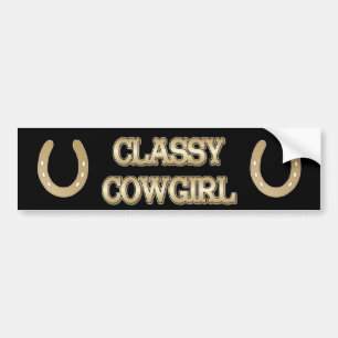 Classy CowGirl-BUMPERSTICKER Bumpersticker