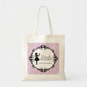 Classy Cupcake Silhouette Shopping Bag Tote Bag