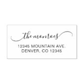 Classy Curved Swash Handtekening Familienaam Zelfinktende Stempel (Design)