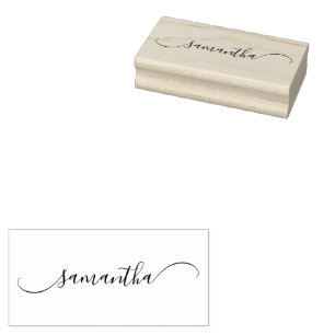 Classy Curved Swash-handtekening Rubberstempel