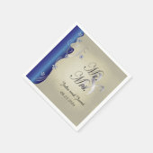 Classy Curvy-ontwerp | Sapphire en Silver Servet (Hoek)