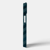 Classy Custom Dark Aqua & Navy Blue - Stripes Case-Mate iPhone Case (Achterkant / Rechts)
