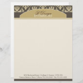 Classy Custom Interior Designer Letterhead Persoonlijk Briefhoofd (Voorkant / Achterkant)