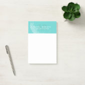 Classy cyan Elegant luxe Post-it® Notes (Kantoor)