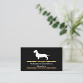 Classy Dachshund Breeder Cartes de visite (Debout devant)