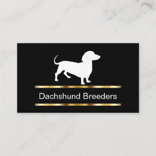 Classy Dachshund Cartes de visite éleveurs de chie