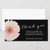 Classy Daisy Flower Memorial Bedankkaart (Voorkant / Achterkant)