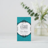 Classy Damask Interior Design Visitekaartjes (Staand voorkant)
