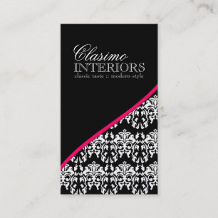Classy Damask Interior Designer Visitekaartje