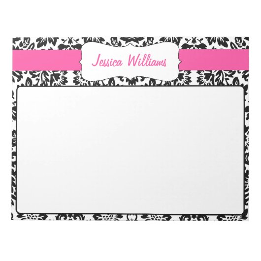 Classy Damask Notitieblok (Voorkant)