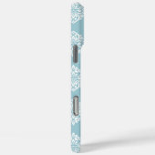 Classy Damask Regency Bord Cerulean Case-Mate iPhone Case (Achterkant / Rechts)